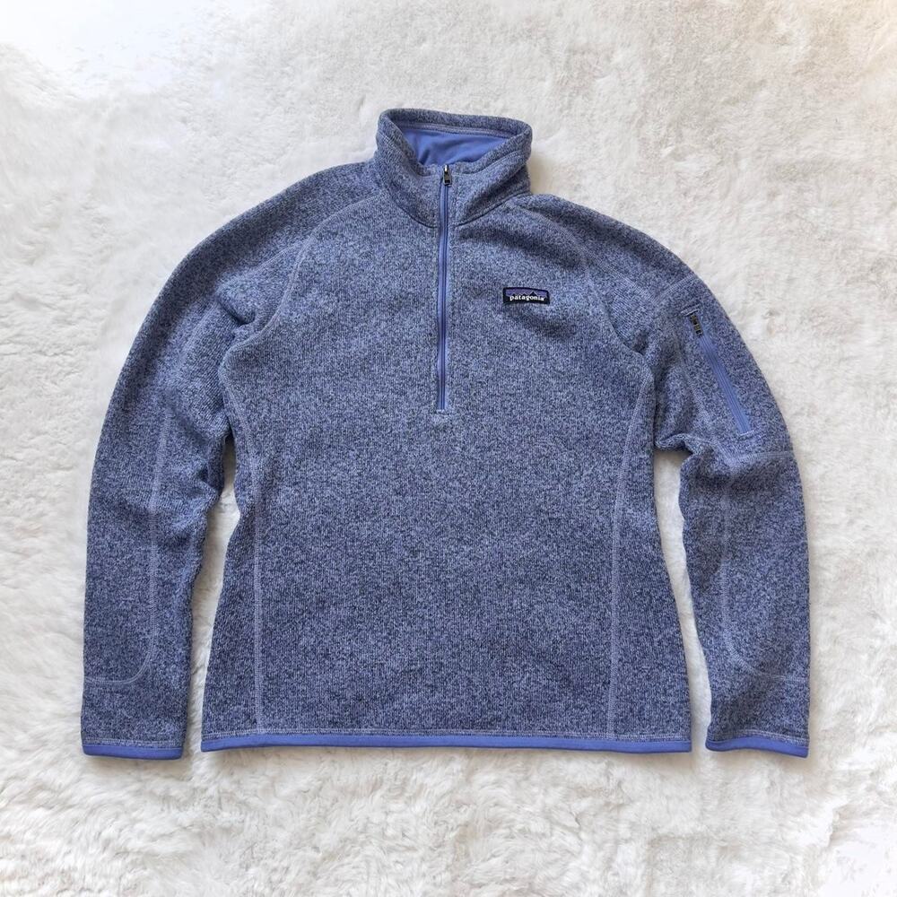 Patagonia Better Sweater Women’s Small Periwinkle Lilac Pullover Quarter Zip
